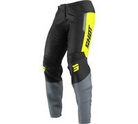 Shot Devo League Pantaloni da motocross, nero/grigio/giallo, Taglia 28