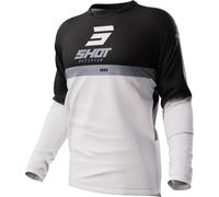 Shot Devo Reflex Maglia Motocross, bianco/nero, Taglia M