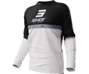 Shot Devo Reflex Maglia Motocross, nero-bianco, taglia 2XL per maschi