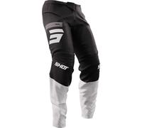 Shot Devo Reflex Pantaloni Motocross, nero-bianco, taglia 28 per maschi