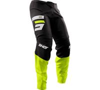 Shot Devo Reflex Pantaloni Motocross, nero-giallo, taglia 32 per maschi