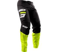 Shot Devo Reflex Pantaloni Motocross, nero/neon, Taglia 30