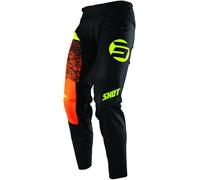 Shot Devo Roll Pantaloni da motocross per bambini, nero-arancione, taglia 10/11