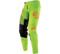 Shot Devo Roll Pantaloni da motocross per bambini, Verde/Arancione, Taglia 10/11