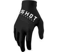 Shot Draw Guanti da motocross per bambini, nero, Taglia 10/11