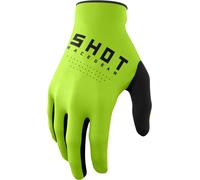 Shot Draw Guanti da motocross per bambini, Verde, Taglia 10/11