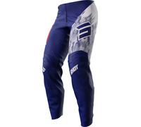 Shot Draw Kid Matrix Pantaloni da motocross, blu/bianco, Taglia 10/11