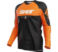 Maglia da motocross Shot Draw Private arancione M