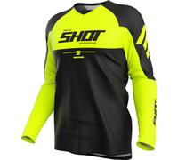 Maglia da motocross Shot Draw Private giallo fluo M