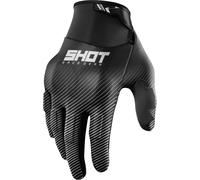 Shot Drift Rim Guanti da motocross, nero-bianco, taglia M L per maschi