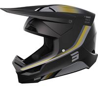 Shot Furious Aim Casco da motocross, nero-oro, taglia XL per maschi