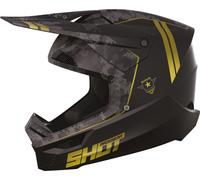 Shot Furious Army Casco Motocross, nero/oro, Taglia S (55/56)