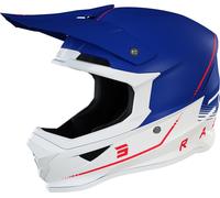 Shot Furious Draw 3.0 Casco Motocross, blu/rosso/bianco, Taglia L (59/60)