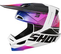 Shot Furious Electron Casco da motocross, nero-bianco, taglia 2XL per maschi