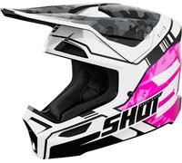 Casco da motocross per bambini Shot Furious Flash rosa lucido M