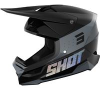 Shot Furious League Casco da motocross, nero/grigio, Taglia XL (61/62)