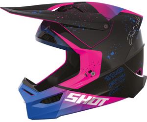 Shot Furious Matrix Casco Motocross, nero/rosa, Taglia XXL (63/64)