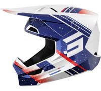Shot Casco da motocross Furious Mirage bianco-rosso-blu taglia XL