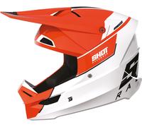 Shot Furious Scope Casco Motocross, bianco-arancione, taglia M