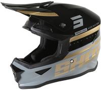Shot Furious Shining Casco Motocross, nero/bronzo, Taglia XL (61/62)