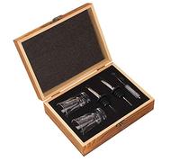Shot Glasses with Liquor Pourers Gift Set, 2 Heavy Base Ounce Glasses with Bottle Pourers, Christmas/Birthday Gift, Present for Drink/Spirit/Espresso Lover
