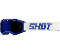Shot Iris 2.0 Solid Occhiali da motocross, bianco-blu per maschi