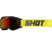 Shot Iris 2.0 Solid Occhiali da motocross, nero-giallo per maschi