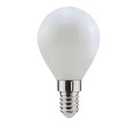 SHOT Lampadina LED Sferica E14 - 7W - 1055 lm - 4000 K - Vetro Opale - Equivalente 75 W