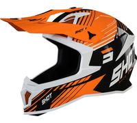 Shot Lite Fury Casco motocross, nero-arancione, taglia 2XL per maschi
