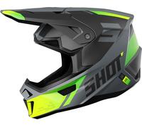 Shot Lite Ultra Casco da motocross, Grigio/giallo opaco, Taglia M (57/58)