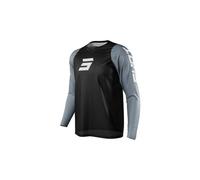 Shot neo defender long sleeve jersey black grey