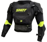 Shot Optimal 2.0 Giacca protettiva per bambini, nero-giallo, taglia S