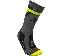 Shot Race 2.0 Calze Motocross, nero/grigio/giallo, Taglia 39-42
