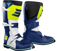 §Stivali Cross Bambino Shot Race 2 Blu-Giallo Neon§