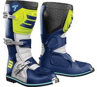 Shot Race 2 Stivali motocross, blu-giallo, taglia 47 per maschi