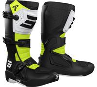 Stivali da moto Shot Race 4 nero-bianco-giallo fluo 44