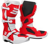 Shot Race 6 Stivali motocross, Rosso/Bianco, Taglia 47