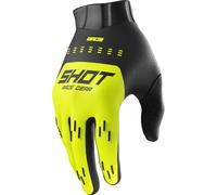Shot Race Evo Guanti da motocross giovanile, giallo, taglia 12/13