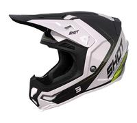 Shot Core Fast Casco Motocross, nero-bianco, taglia M