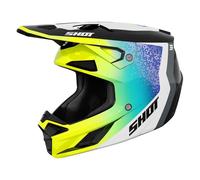 Shot Casco da motocross Speed Hybrid giallo fluo lucido Taglia S