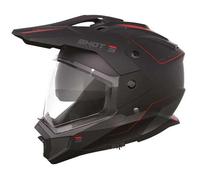 Shot Trek Max Vision Rally Casco da enduro, nero-rosso, taglia L per maschi