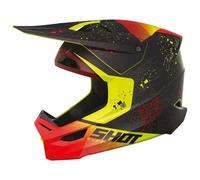 Shot Furious Matrix Casco Motocross, nero-rosso-giallo, taglia 2XL per maschi