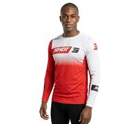 Shot Contact Scope Maglia Motocross, bianco-rosso, taglia 2XL per maschi
