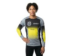 Shot Aerolite Husqvarna Limited Edition 2025 Maglia da motocross, nero-grigio-giallo, taglia M per maschi