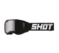 Shot Assault 2.0 Solid Iridium Occhiali da motocross, nero, Taglia unica
