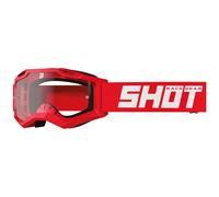 Shot Rocket Kid 2.0 Occhiali da motocross, rosso, Taglia unica