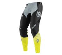 Shot Aerolite Husqvarna Limited Edition 2025 Pantaloni da motocross, nero-grigio-giallo, taglia 28 per maschi