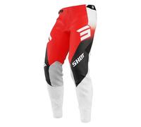 Shot Aerolite Ultra Pantaloni da motocross, Rosso/Bianco, Taglia 40