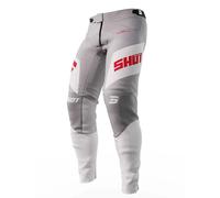 Shot Aerolite Ultima Pantaloni Motocross, grigio-rosso, taglia 40 per maschi