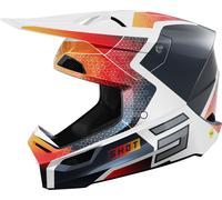§Casco Cross Shot Race Phaser Blu-Rosso Perly§